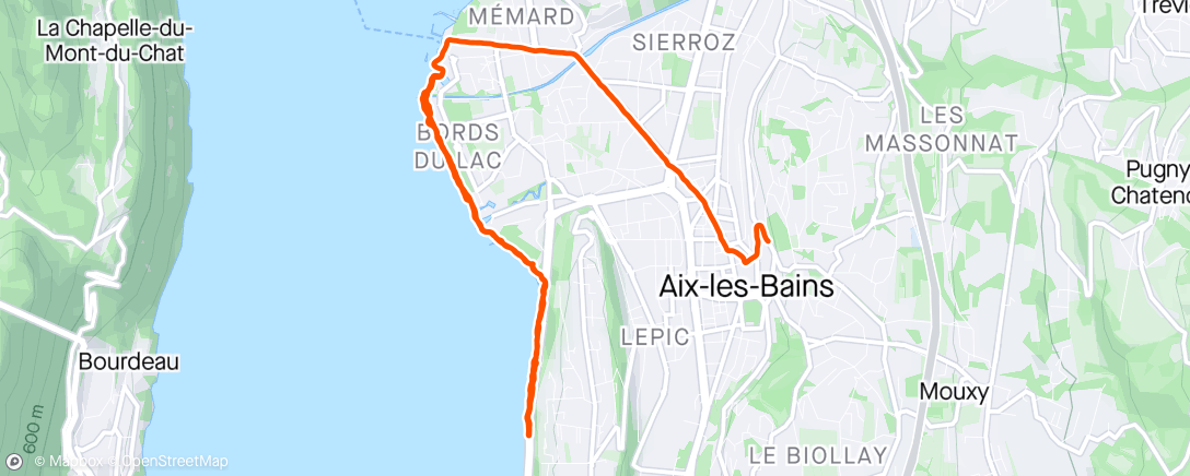 「Course et vélo 🚲 🌷☀️」活動的地圖
