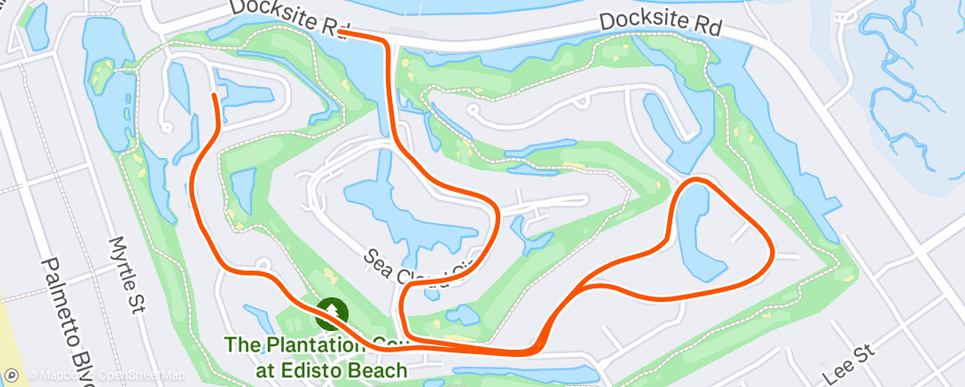 Map of the activity, Morning Run