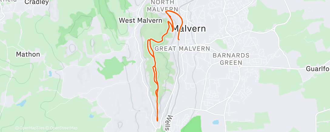 Карта физической активности (Morning Hike)