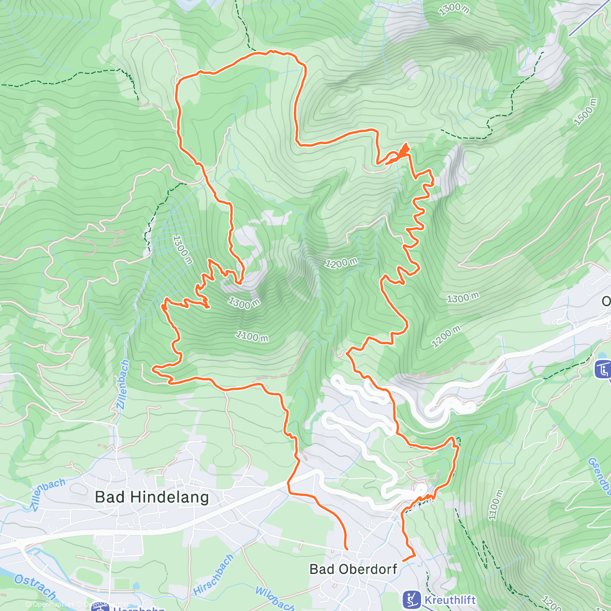 Map of the activity, Mit Tikki zum Gipfelkreuz
