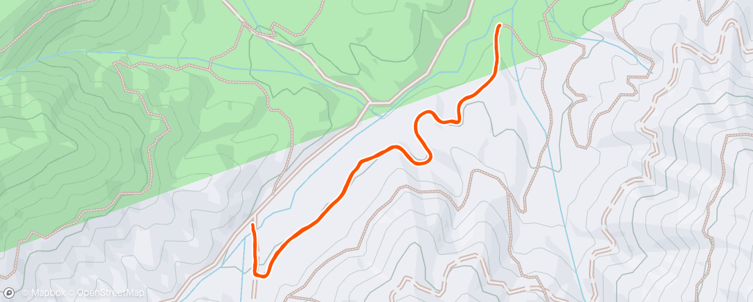 Map of the activity, Evening Trail Run