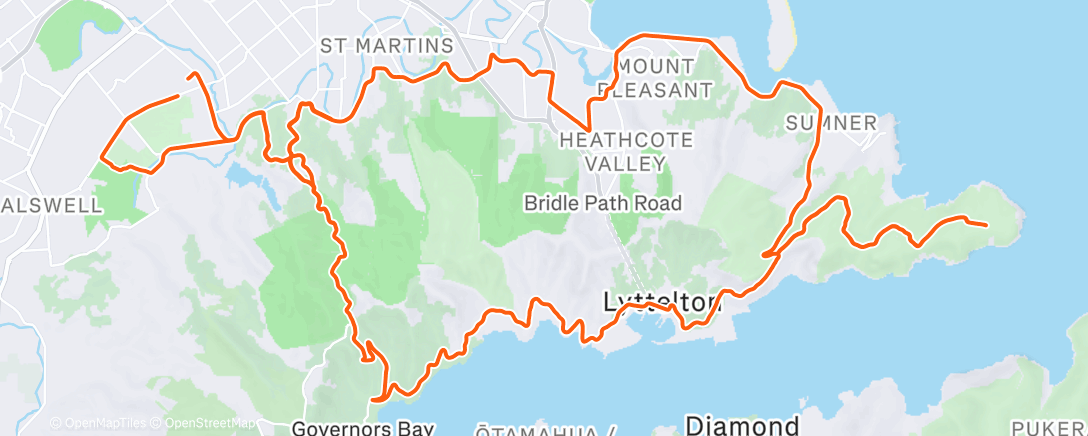 Map of the activity, Morning Ride