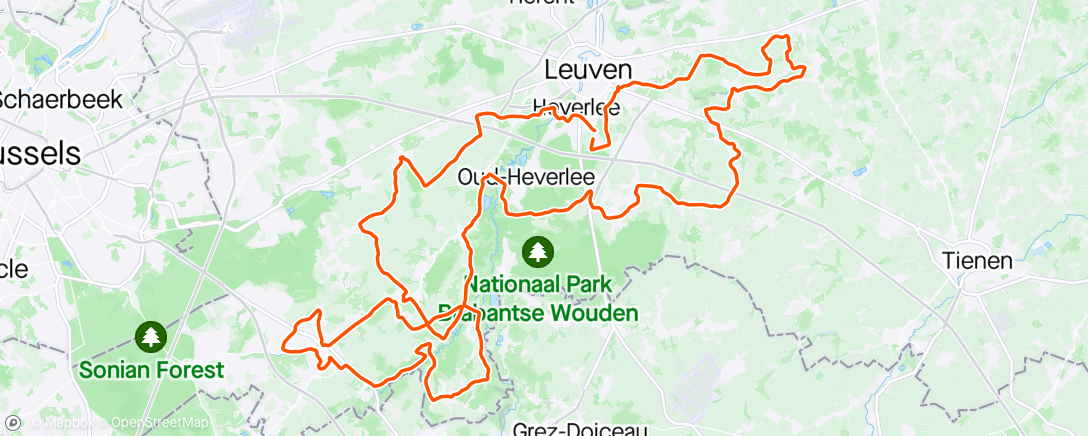 Map of the activity, Brabantse Pijl 🚴‍♂️
