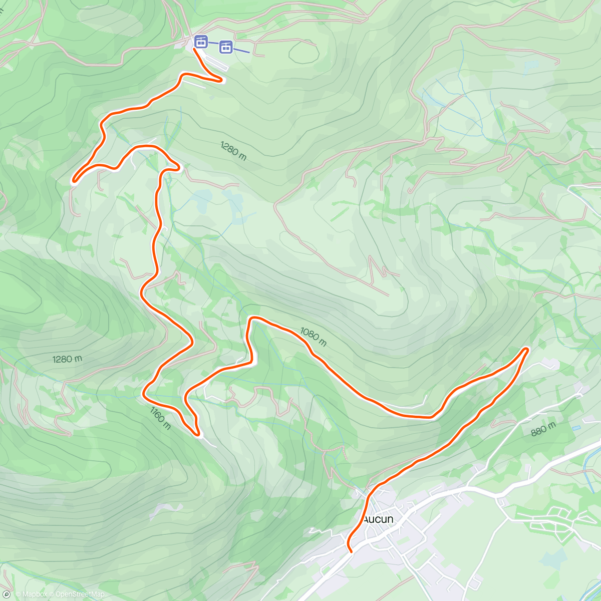 Map of the activity, BKOOL - Col de Couraduque