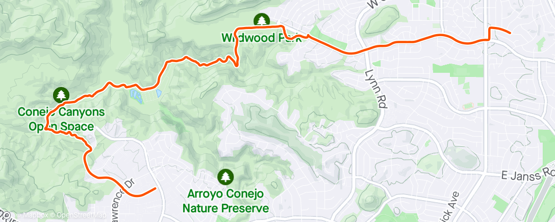 Mapa da atividade, Morning Wildwood commute
