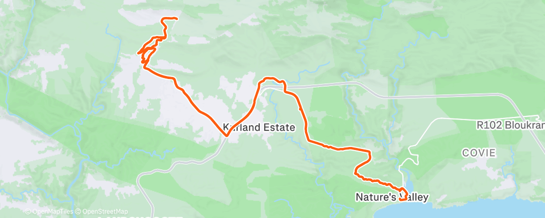 Map of the activity, Redford ride