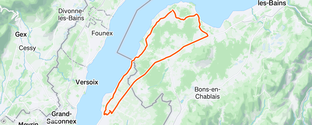 Map of the activity, Un peu d’allure half