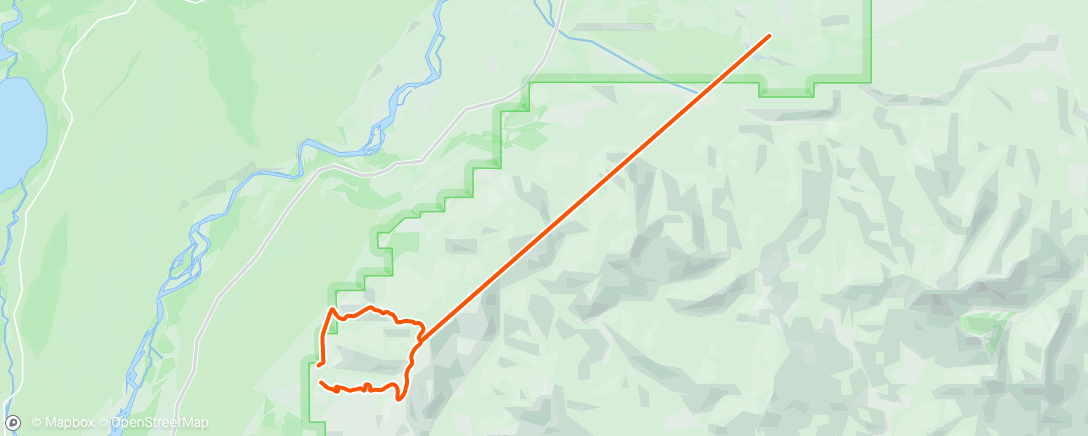 Map of the activity, Afternoon Mountain Bike Ride