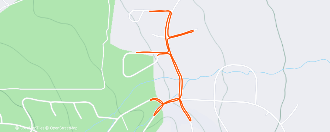 Map of the activity, Morning Run