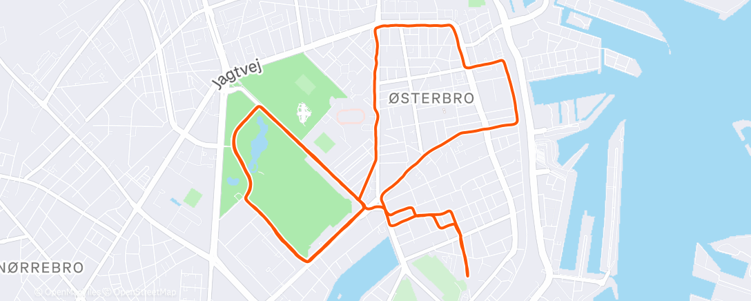 Карта физической активности (Afternoon Run)