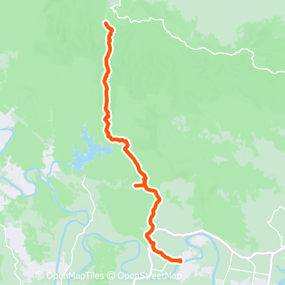 Light line rd to Nebo | 45.4 km Cycling Route on Strava