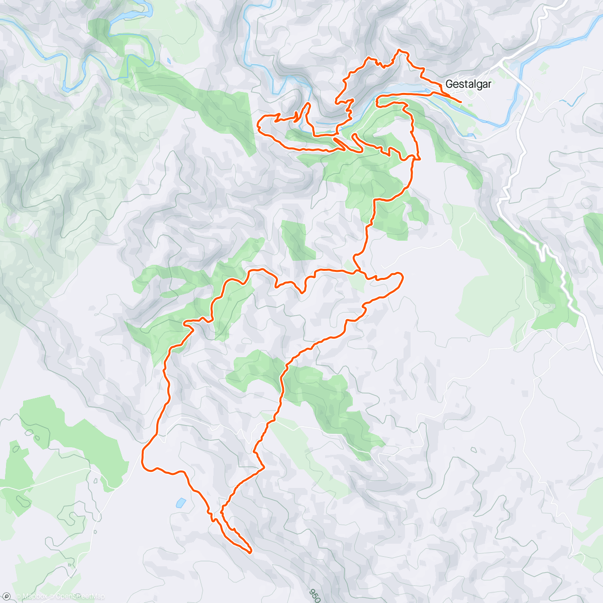 Map of the activity, 26km +1.599m Trail Valle del Turia, reconociendo 🦌...