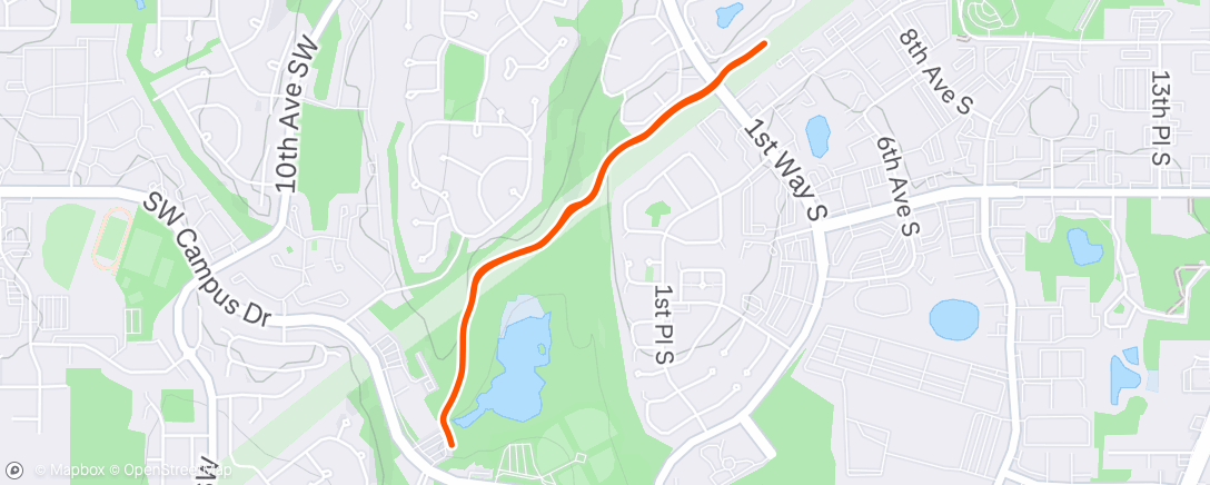 Map of the activity, Lunch Hike