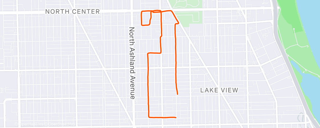 Карта физической активности (Afternoon Run)