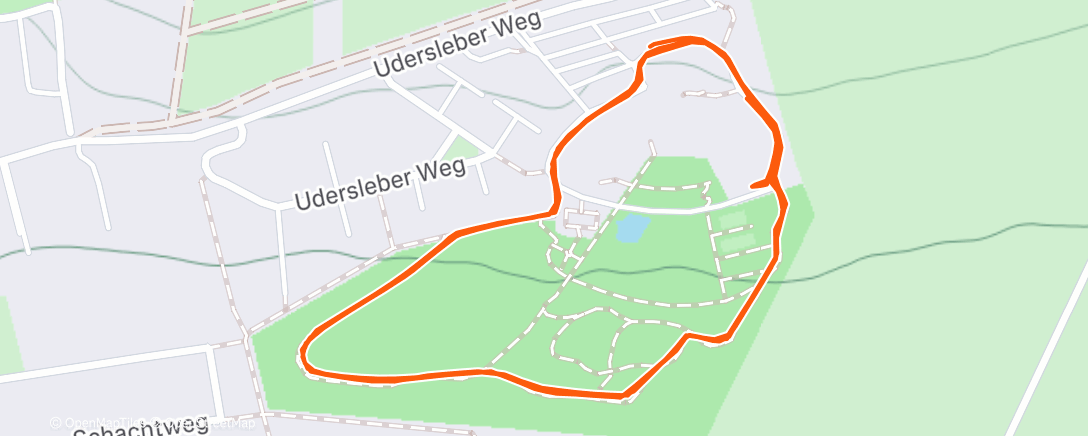 Map of the activity, Morning Walk