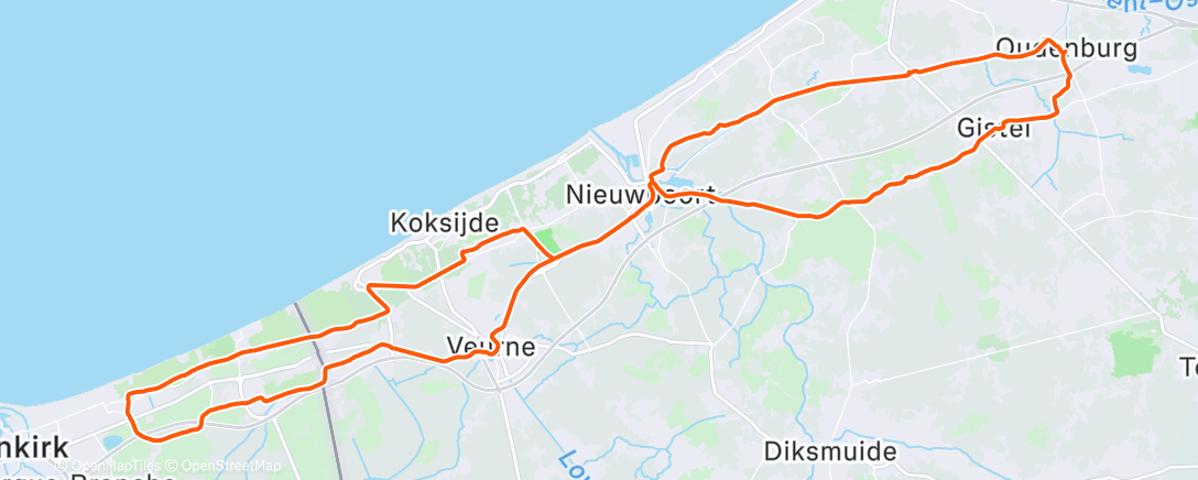 Carte de l'activité Vanaf nu fietsen we enkel nog de zondag