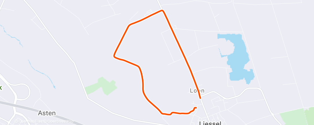 Peta aktivitas, Namiddagloop