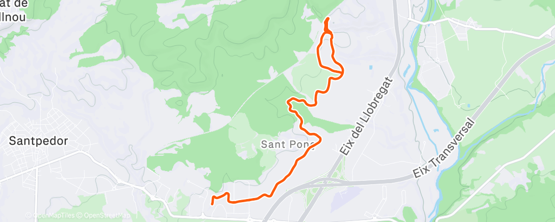 Карта физической активности (Afternoon Mountain Bike Ride)