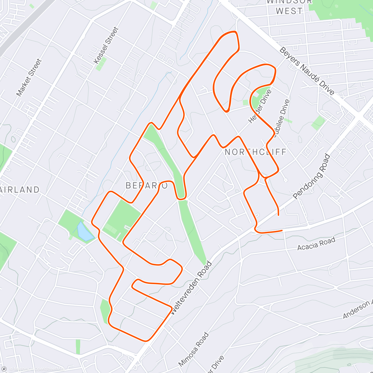 Map of the activity, RZ 15k 🏃‍♀️