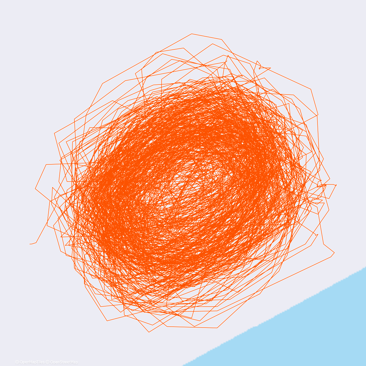 Map of the activity, Brusle Solnice