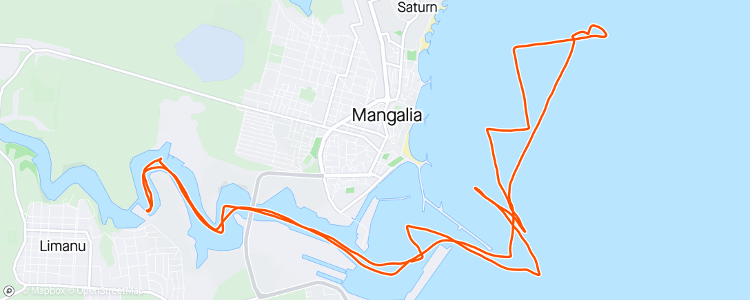 Map of the activity, Morning Sailing
