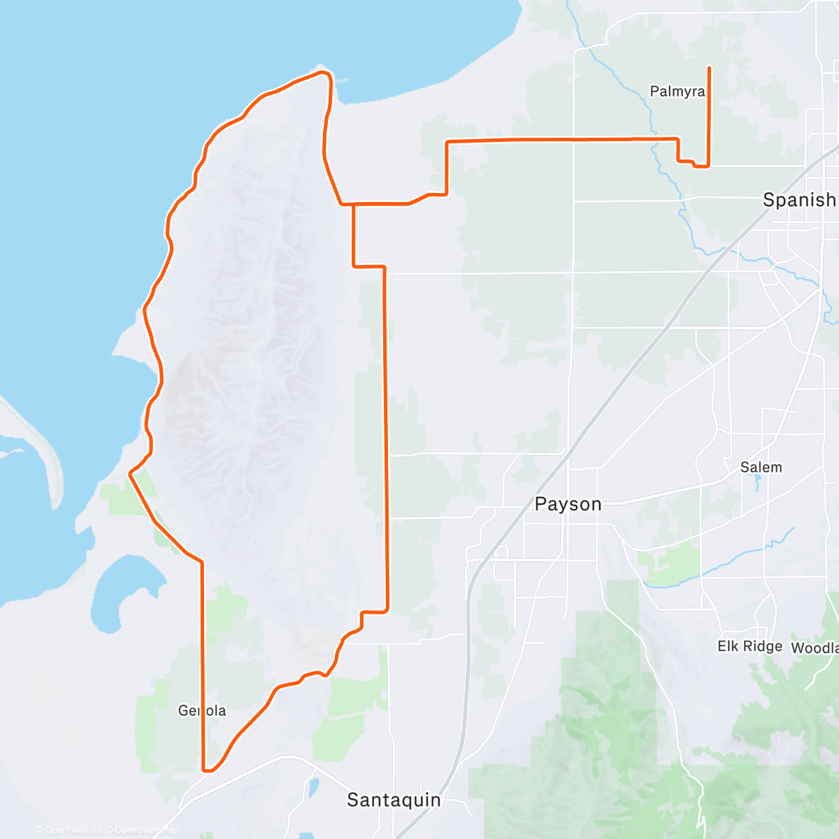 Карта физической активности (ROUVY - West Mountain | Utah | USA)