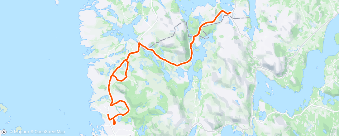 Map of the activity, Halseidveien med CK Lebakken
