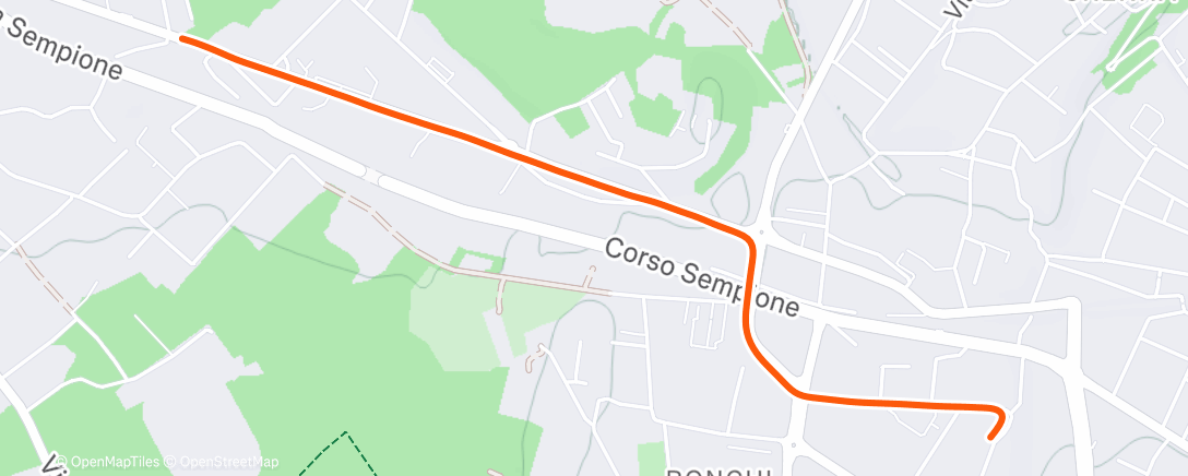 Карта физической активности (Corsa dell'ora di pranzo)