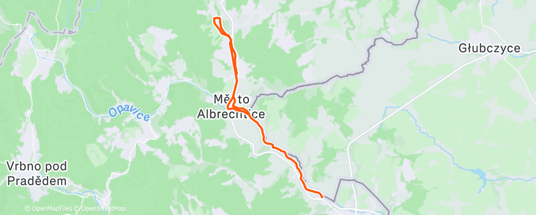 Карта физической активности (Afternoon Ride)