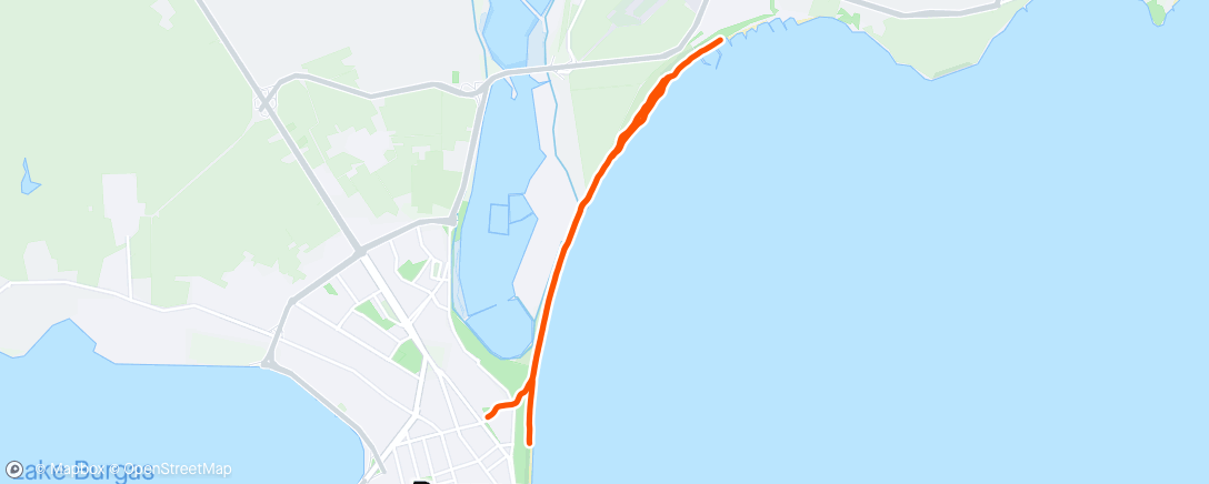 Map of the activity, Morning Run.