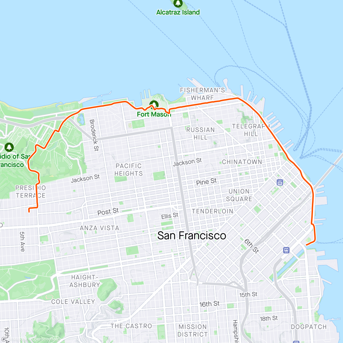 Map of the activity, Bike 2 game