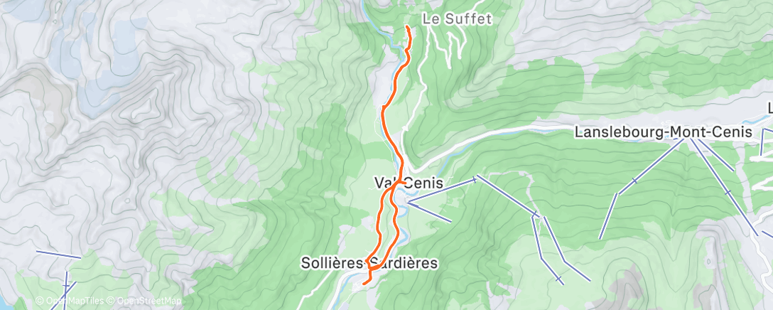 Карта физической активности (Afternoon Run)