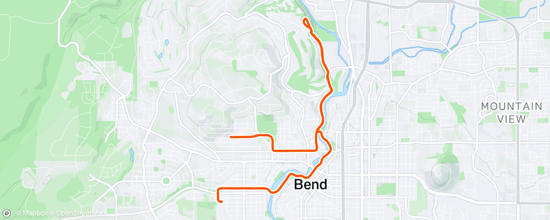 Map of the activity, Lunch Run