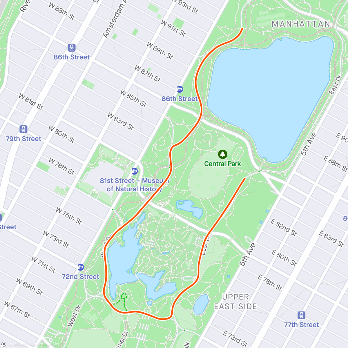 Map of the activity, Zwift - The 6 Train in New York