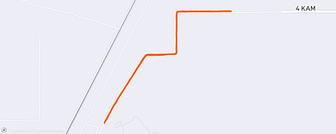 Map of the activity, Afternoon Run