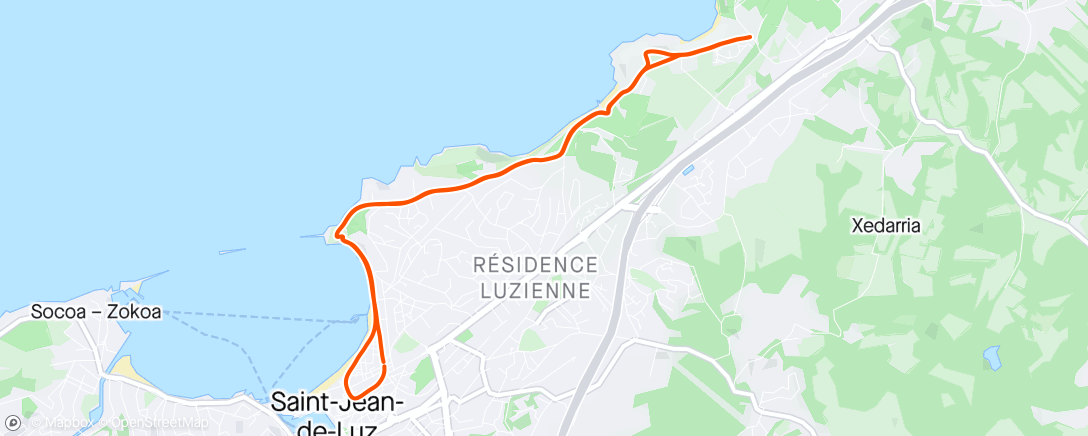 Map of the activity, Reprise footing avec Laeti