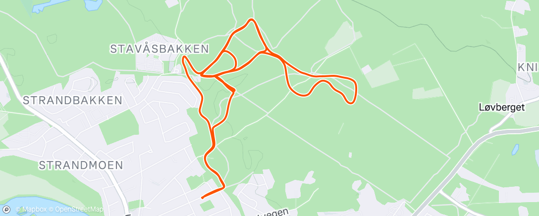 Map of the activity, Subbejogg med blytung kropp etter å ha spadd ut 16 tonn matjord på et døgn. Fem bakkesprinter i stadiondumpa til slutt.