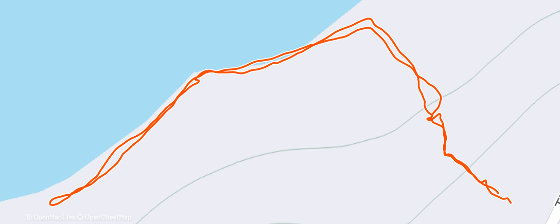 Map of the activity, Afternoon Hike