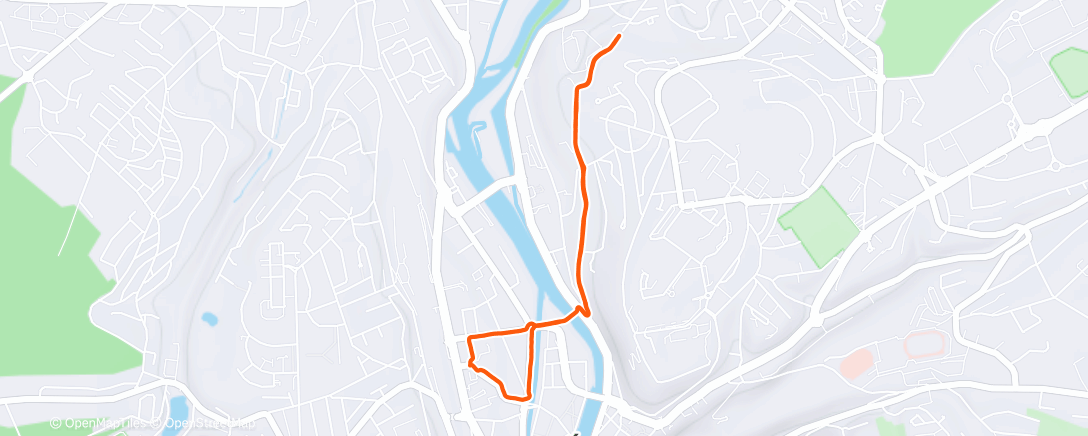 Map of the activity, Marche dans l'après-midi