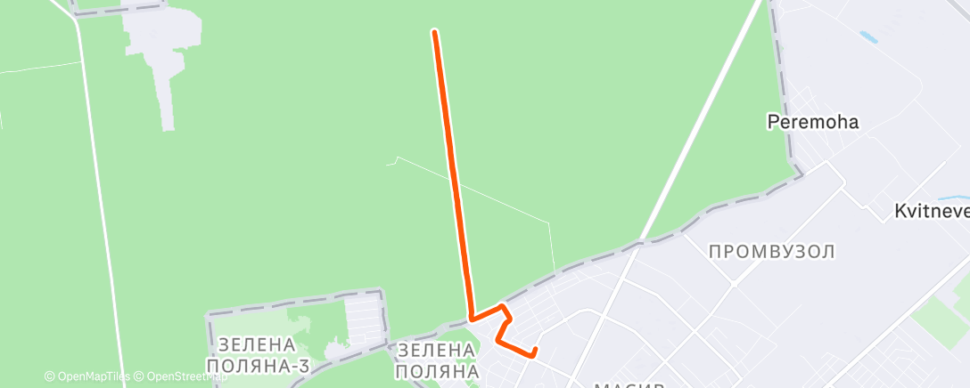 Peta aktivitas, Morning run