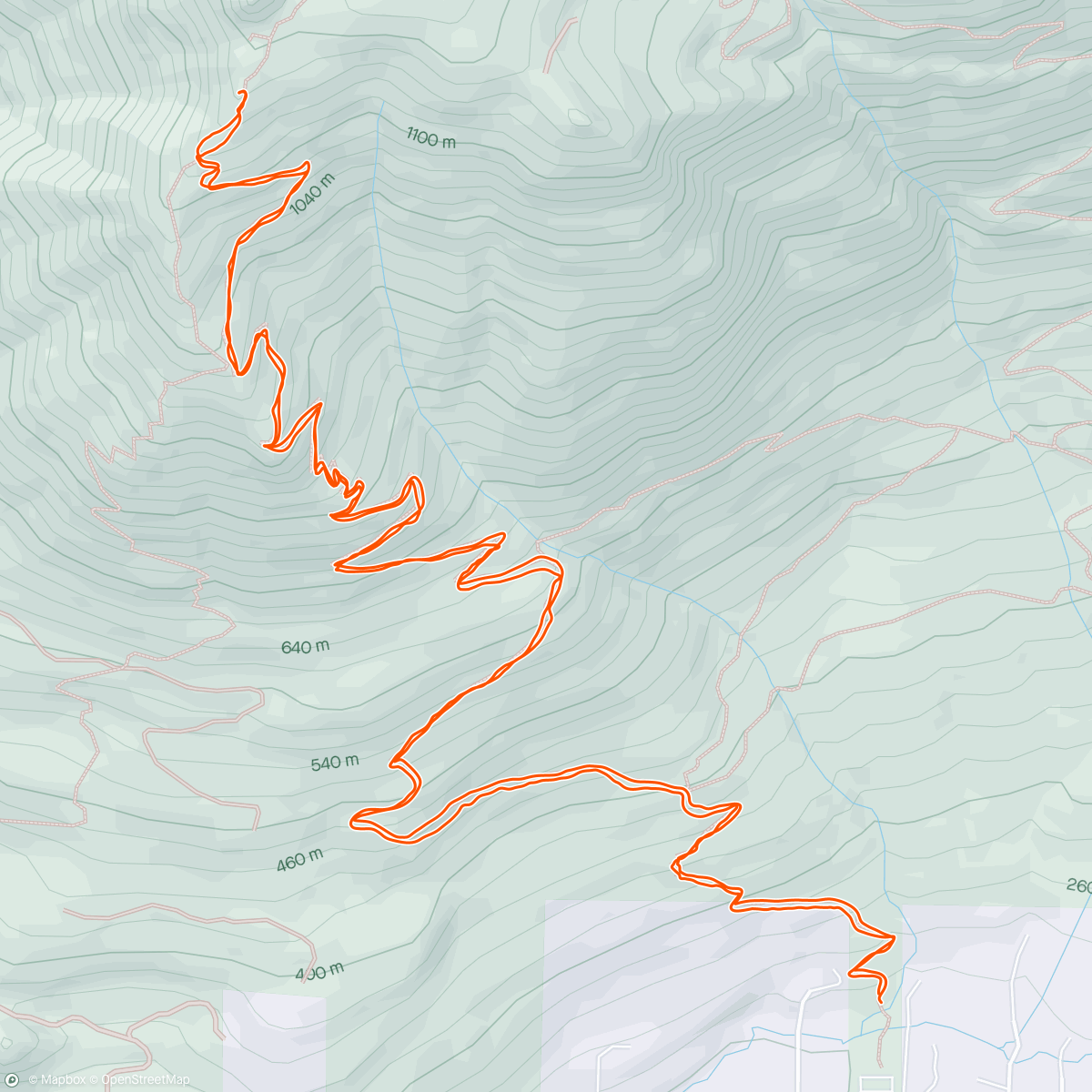 Map of the activity, Mount Si date night trail run