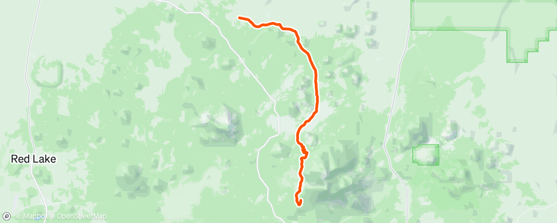 Map of the activity, Morning Mountain Bike Ride