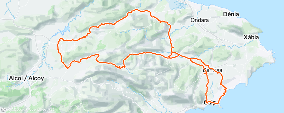 Map of the activity, Endurance with Sprints
