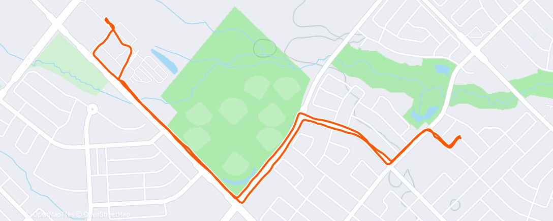 Map of the activity, Afternoon Walk