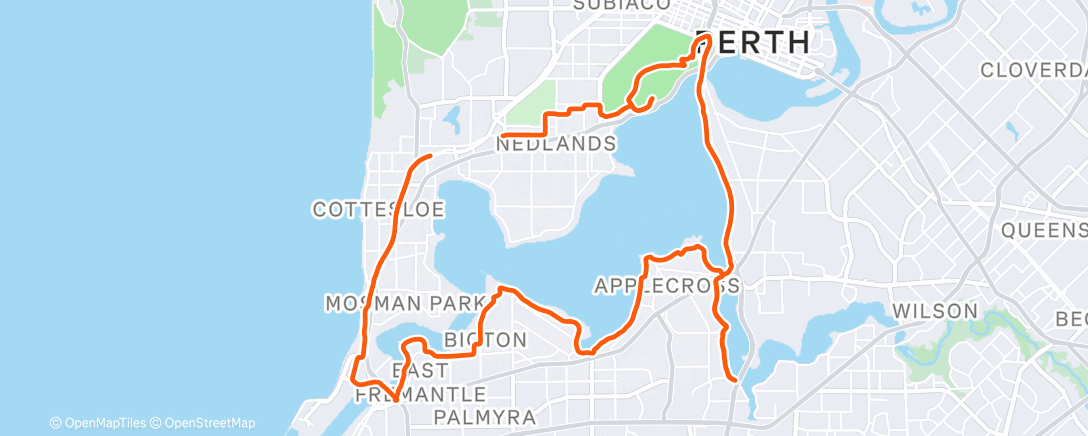 Map of the activity, Morning Ride