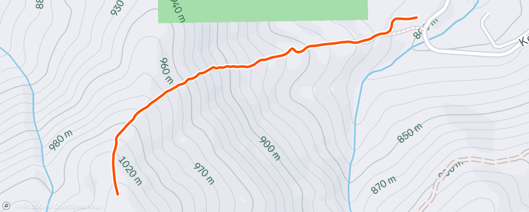 Map of the activity, Morning Hike