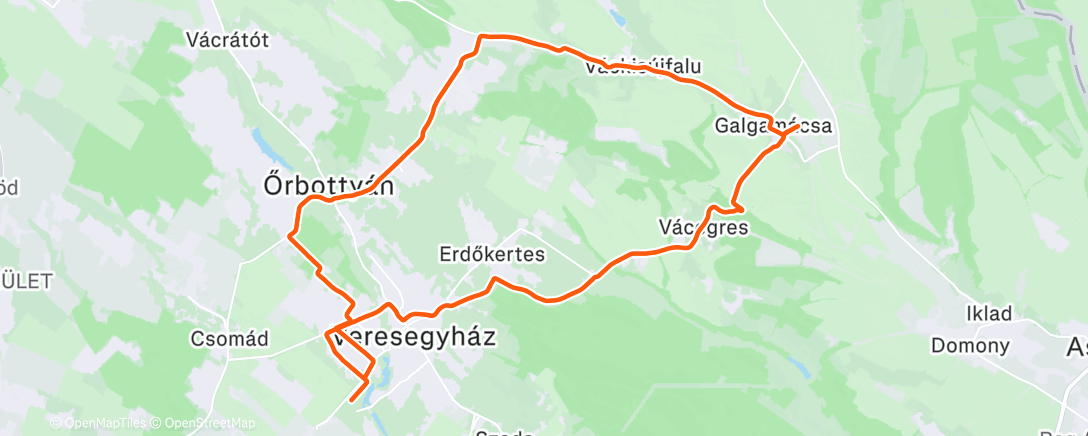 Map of the activity, Morning Ride