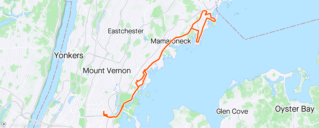 Map of the activity, Zone 2 Afternoon Ride