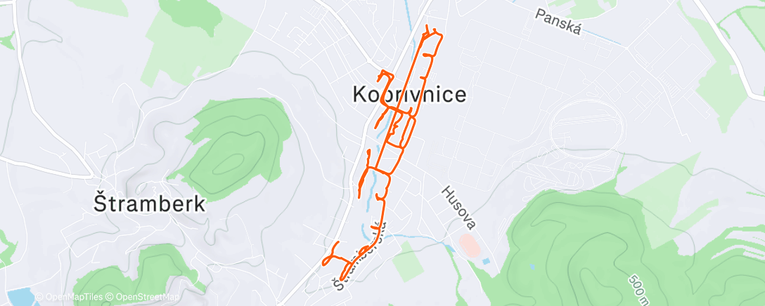 Map of the activity, Utajený šéf 🚚😋