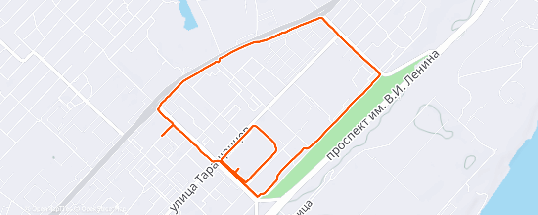 Map of the activity, Lunch Run